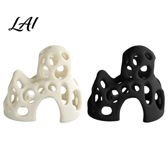 Fish Tank Accessory 3D Printed Aquarium Shrimp Cave Hollow Out Shelter Shelter Safe Hideout for Hiding Resting Accessories Matte Texture Decor