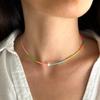 Bohemian Miyuki Seed Bead & Pearl Layered Choker Necklace for Women