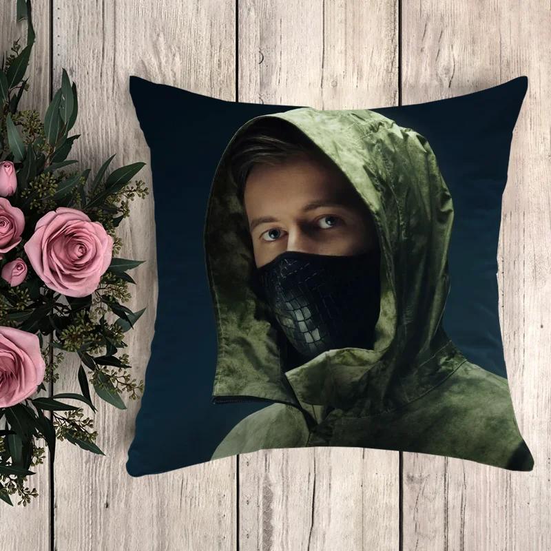 Наволочка Alan Walker Чехол для подушки Роскошная Аниме Подушка Подушки Домашний декор Декоративные подушки 50x50 Диван