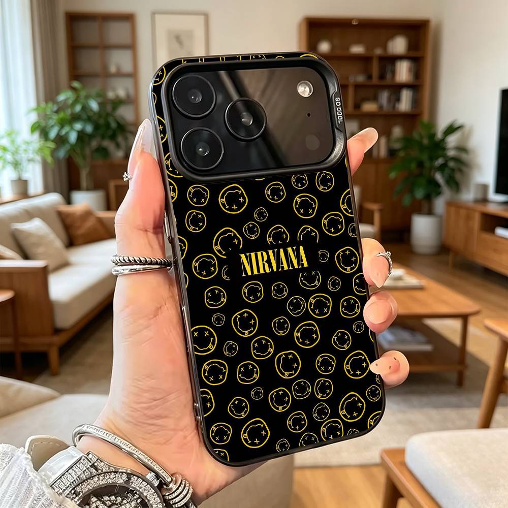 Nirvana Рок-певец B-Band Подарок Чехол для телефона Для iPhone 17,16,15,14,13,12,11Plus,Pro Max,XS,Цветной Серебряный Чехол для телефона Funda Cover