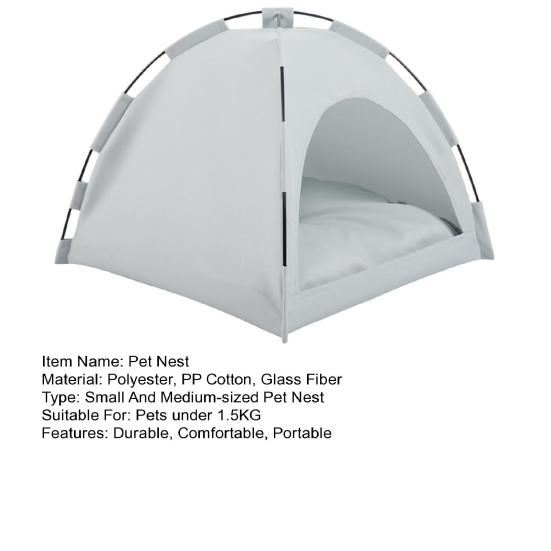Haustier Zelt Bett mit Baldachin Tragbare Katze Bett Erhöhte Haustier Bett Atmungsaktive Weiche Katze