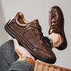 38-48 Мужская обувь больших размеров из кожи, низкие повседневные спортивные туфли, мужская модная повседневная кожаная обувь