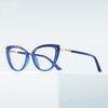 Fashion Cat Eyes New Design Anti-Blue Light Glasses Customizable Prescription Women's Reading Glasses 0-600
