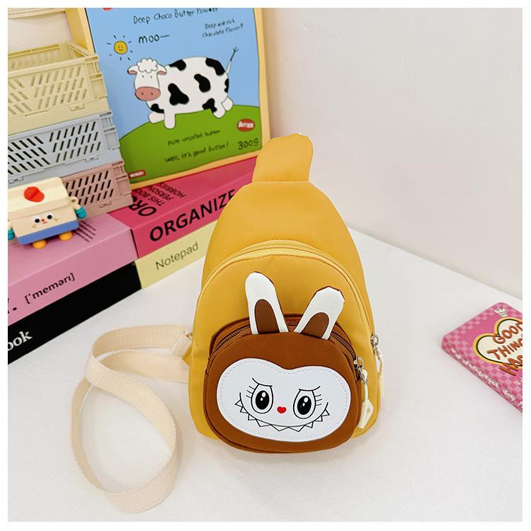 Printed Solid Color Shoulder Crossbody Chest Bag Children Gift Outdoor