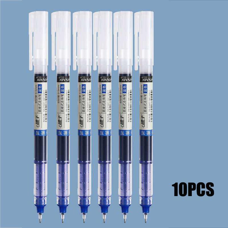 Быстросохнущая прямая жидкая полная игольная трубка 0,5 угольная ручка для воды школьные офисные письменные принадлежности студенческие канцелярские принадлежности школьные принадлежности