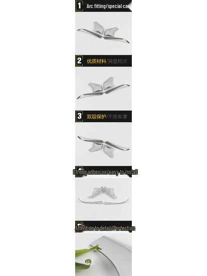 RX5MAX Rearview Mirror Reflector Trim Decorative Strip for 2019 Model