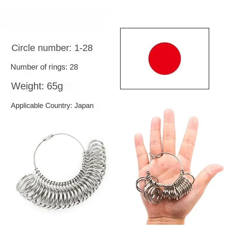 Металлический кольцемер для пальца Алюминиевый сплав Кольцемеры Измеритель Ювелирное дело Измерительная оправка Стандартные размеры Инструменты