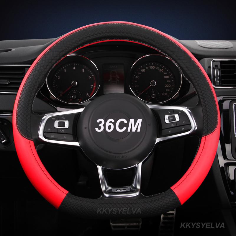 Чехол на руль автомобиля в форме D/O 36 см, искусственная кожа для Honda Civic Ciimo Jade SUZUKI Alto LINGYANG NISSAN Juke Toyota Aqua Prius