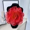 Handmade 3D Flower Corsage Clothing Dress Neck Decoration Chest Flower Fashion Rose Flower Patch
