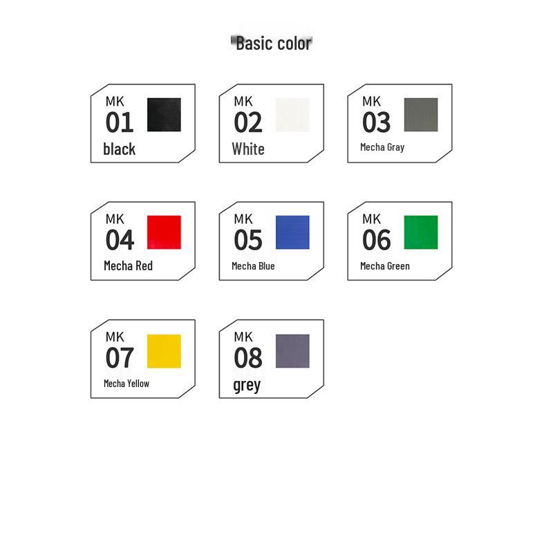 DSPIAE Despai Water-based Soft Tip Pen for Military Models - Base & Metallic Colors for Coloring & Touch-ups