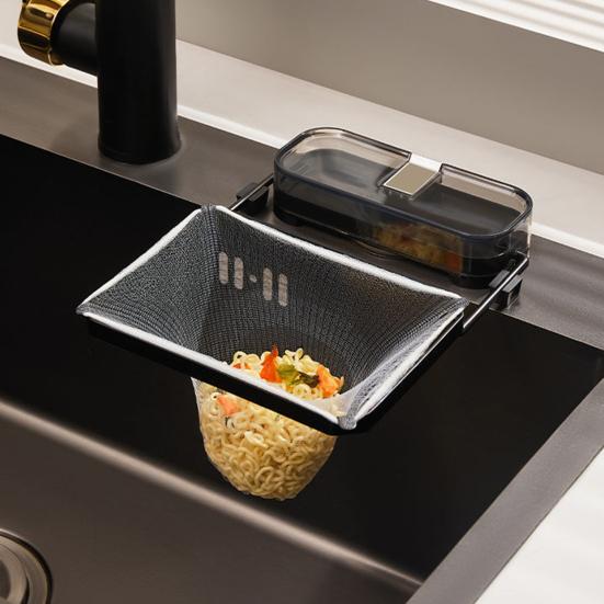 Фильтр для раковины с присоской, кухонная сливная полка, многоцелевая металлическая водонепроницаемая корзина для сушки, не подверженная ржавчине