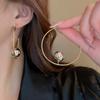 Новые китайские металлические большие круглые серьги 2023 новые темпераментные серьги высокого класса женские серьги