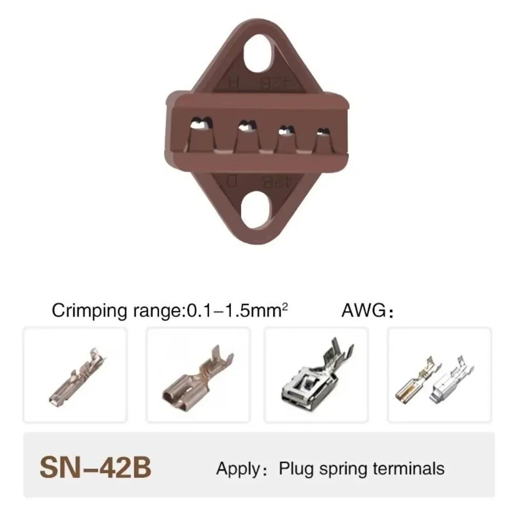 Новые обжимные клещи из сплава SN Ширина губок 4 мм 06WF 2549 03H Обжимные клещи Губки 48B 58B SN-2546B 02C Обжимные наконечники Паз губок