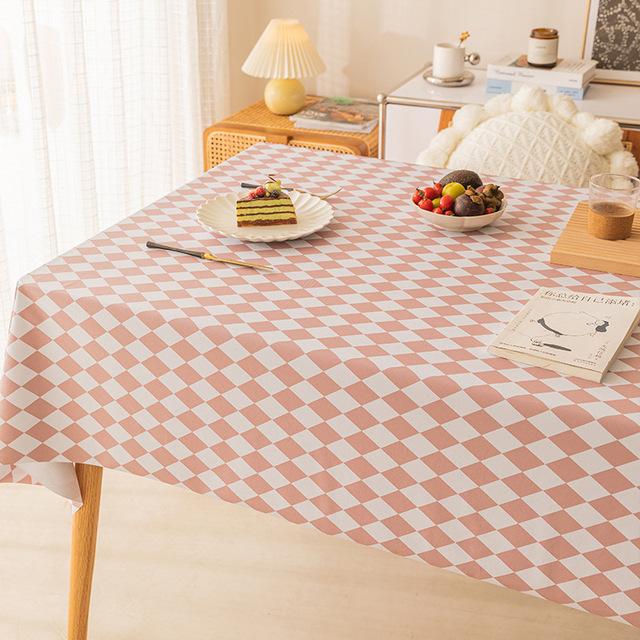 Rectangular Plastic Tablecloth Pvc Waterproof Antifouling Cover Outdoor Dining Table Cloth