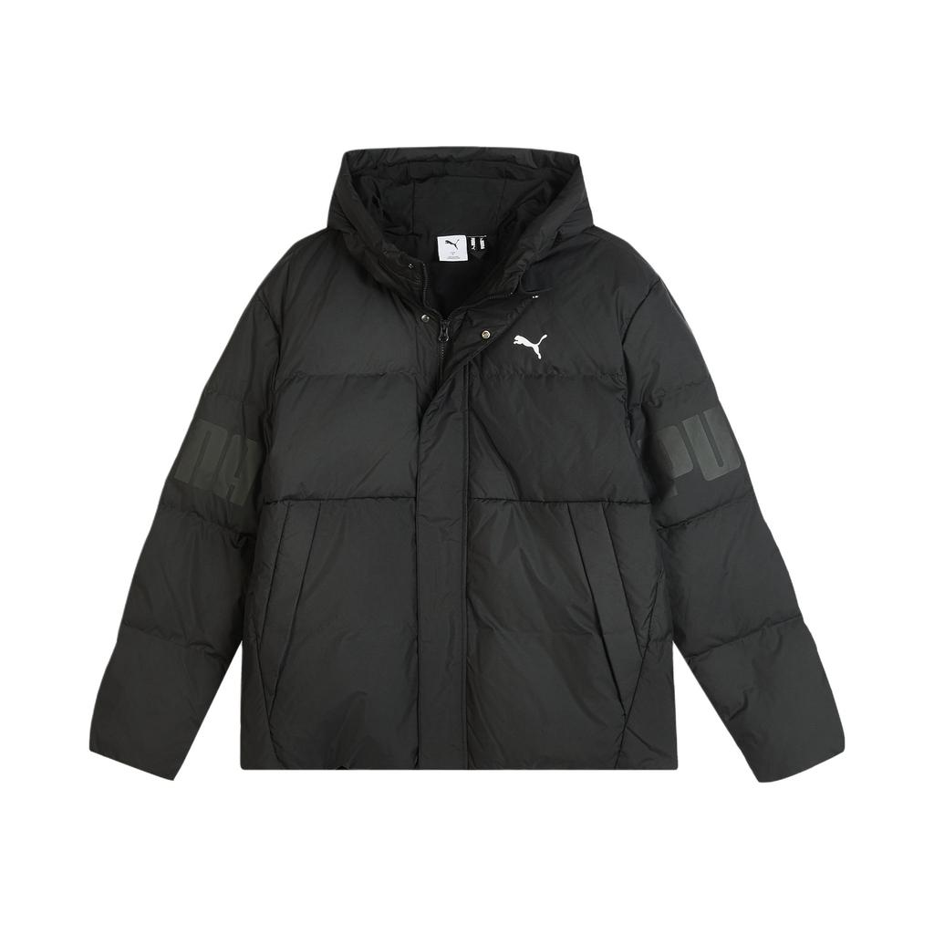 Puma Winterized Basic Duck Down Warm Zipper Hooded Sports Down Jacket Unisex Jacket 692812-01