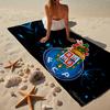 Fc Porto Crest Design Beach Towel, Quick-drying, Easy to Care for, Use for Both Fitness and Beach Vacations,Sports Essential Fan Gift