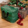Сумка для хранения рождественской елки Большая вместимость Водонепроницаемая Пыленепроницаемая Усиленная Устойчивая к разрывам Тканая из ПЭ Органайзер для хранения елки