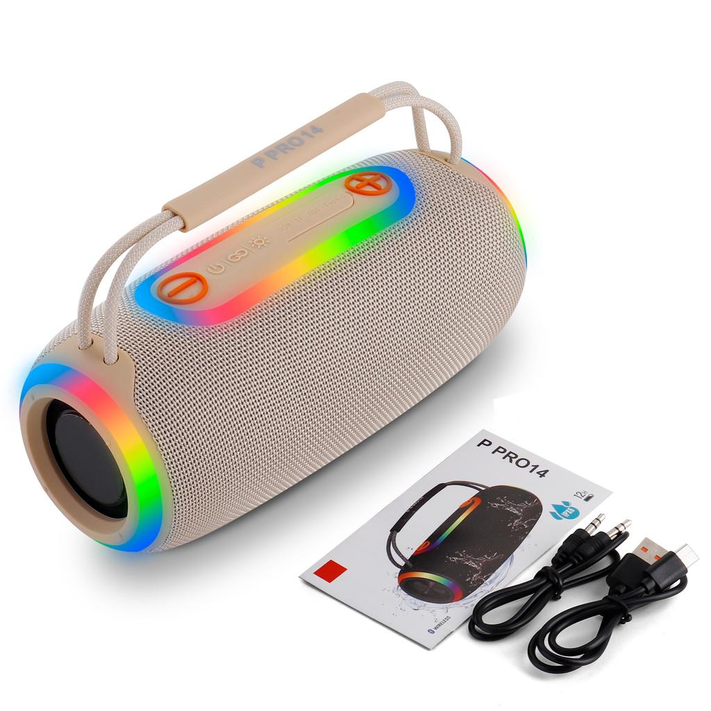 PRO Series 14 Bluetooth Speaker RGB Light Portable Desktop Outdoor Subwoofer High Power Speaker