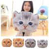 Plush Alien Cat Pillow Available In Gray Folded Ear Cat And Yellow Folded Ear Cat