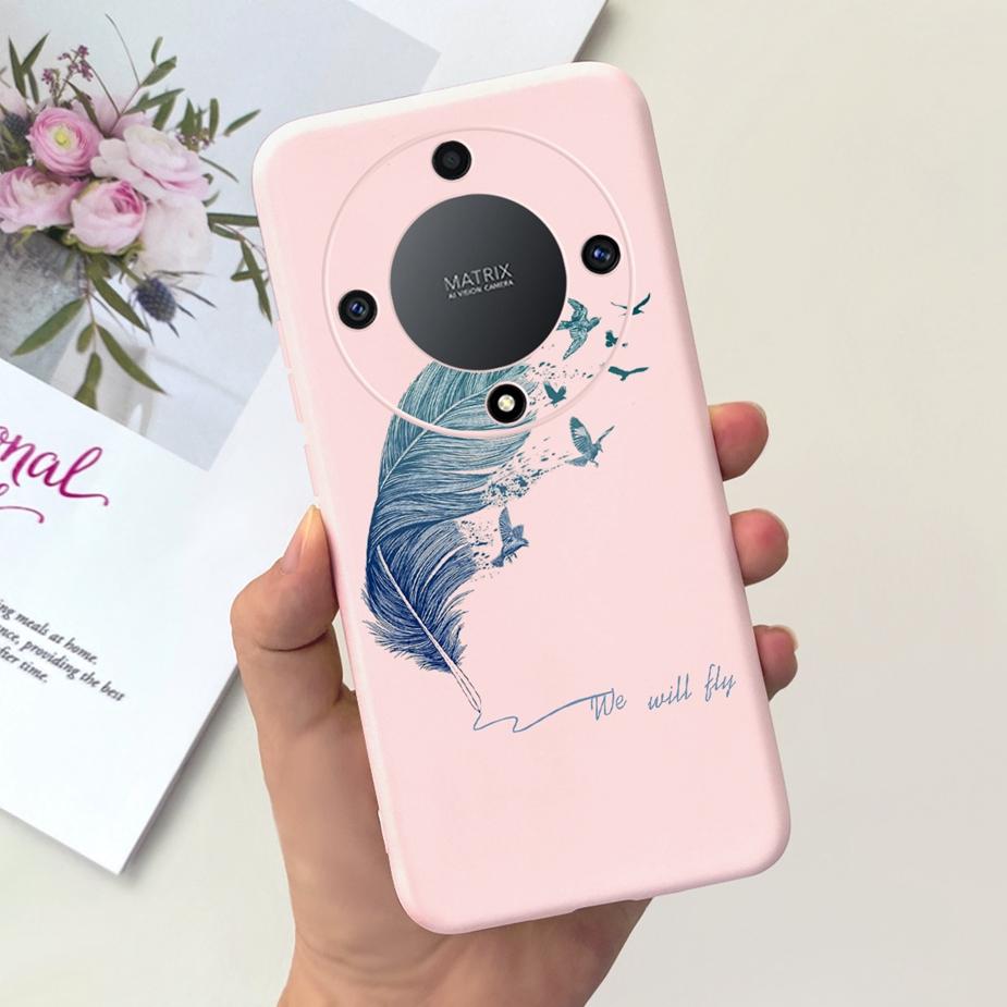 Чехол для Honor Magic6 Lite Чехол для Honor X9b Красивые Девушки Подсолнух Мягкий Силиконовый Чехол для Телефона Для Honor Magic6 Lite HonorX9b Бампер