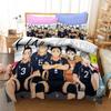 Haikyuu Постельное белье Аниме Пододеяльник Волейбол Аниме Пододеяльник Наволочка Одиночный Твин Полный Для Детей Подростков Shoyo Hinata