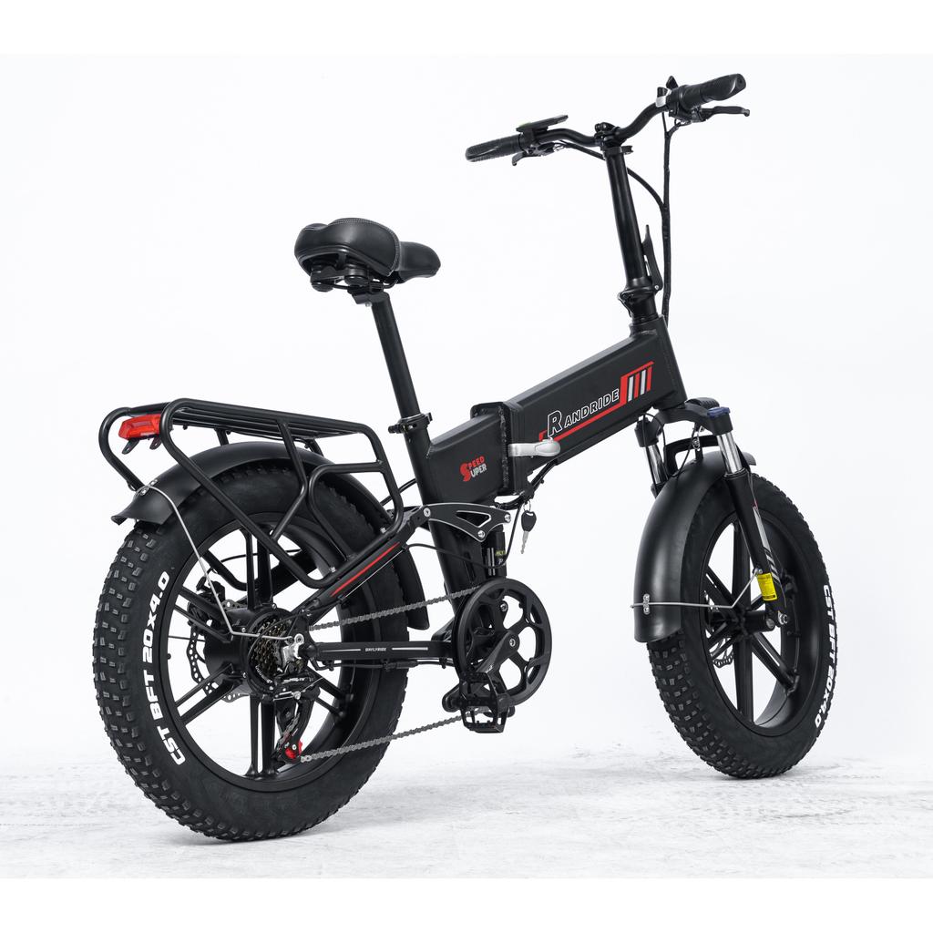 RANDRIDE YX20M E-Bike 1000W Motor 20*4.0'' Fat Tires E-Bike Urban Commuting Electric Bicycle