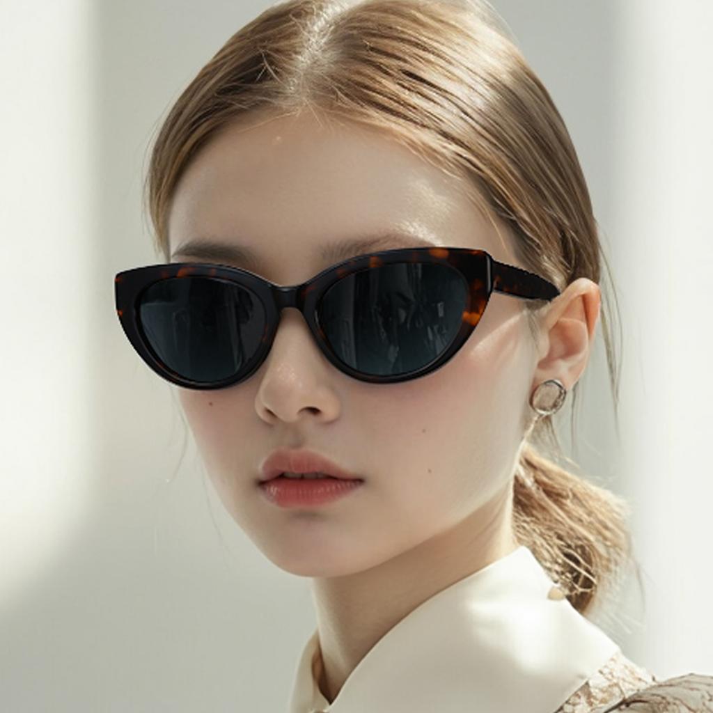 Модные солнцезащитные очки Cateye Prescription Sunglasses для женщин, изготовленные вручную из ацетата, близорукость/прогрессивные солнцезащитные очки с поляризованным оптическим оттенком