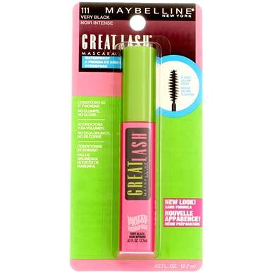 Тушь для ресниц Maybelline Great Lash Водостойкая Очень черная 12.7 г Упаковка 6 штук