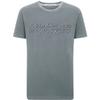 Casual Commuting Reversible Shadow Print Slim Fit Crew Neck Short Sleeve T-Shirt Men Tops Gray J323250PN6