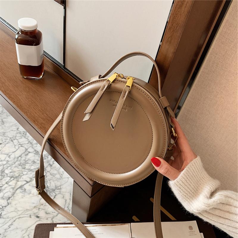 Круглая Дизайнерская Дамская Сумка Винтажная Сумка Из Искусственной Кожи Для Женщин Модные Кошельки-Клатчи Сумка Через Плечо