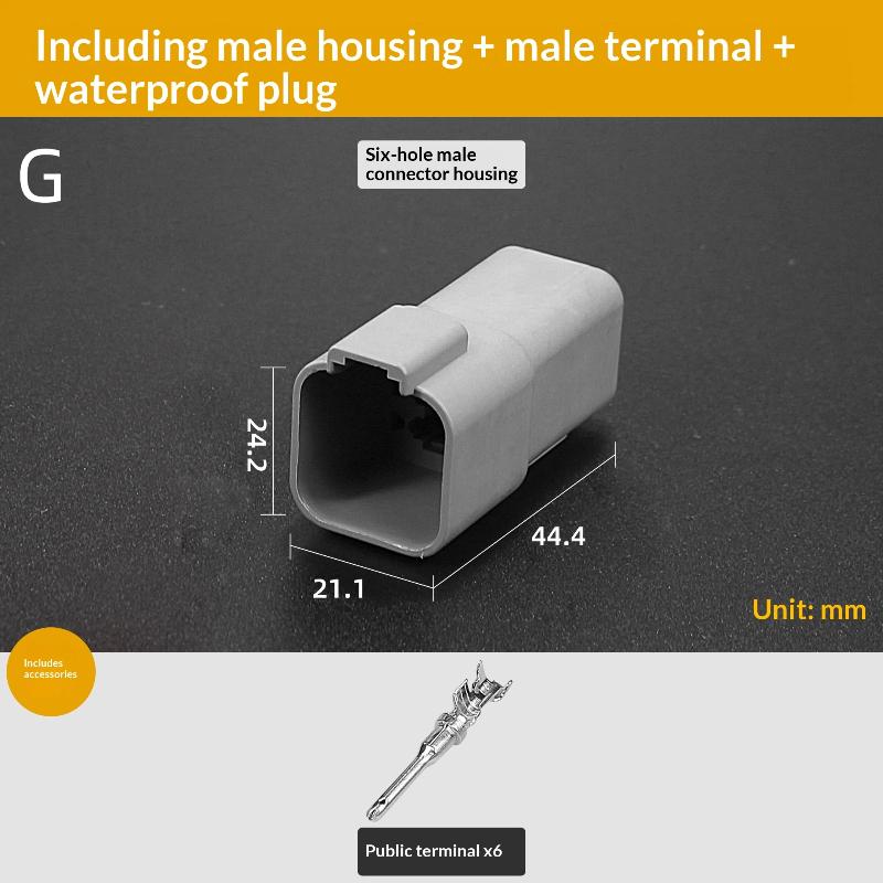 1 Pcs Dt Connector With 15Cm Wiring Harness Dt06-2S/Dt04-2P 2P 3P 4P 6P 8P 12P Waterproof Electrical Connector