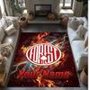 Nottingham Forest FC Printed Crystal Velvet Rug Non‑Slip Crystal Velvet Carpet For Sofa Bedroom Indoor Home Decoration