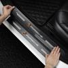 4Pcs Carbon Fiber Car Door Sill Protection Sticker Anti-scratch Refit Sticker For 911 918 928 944 968 Boxster Cayenne Macan Panamera