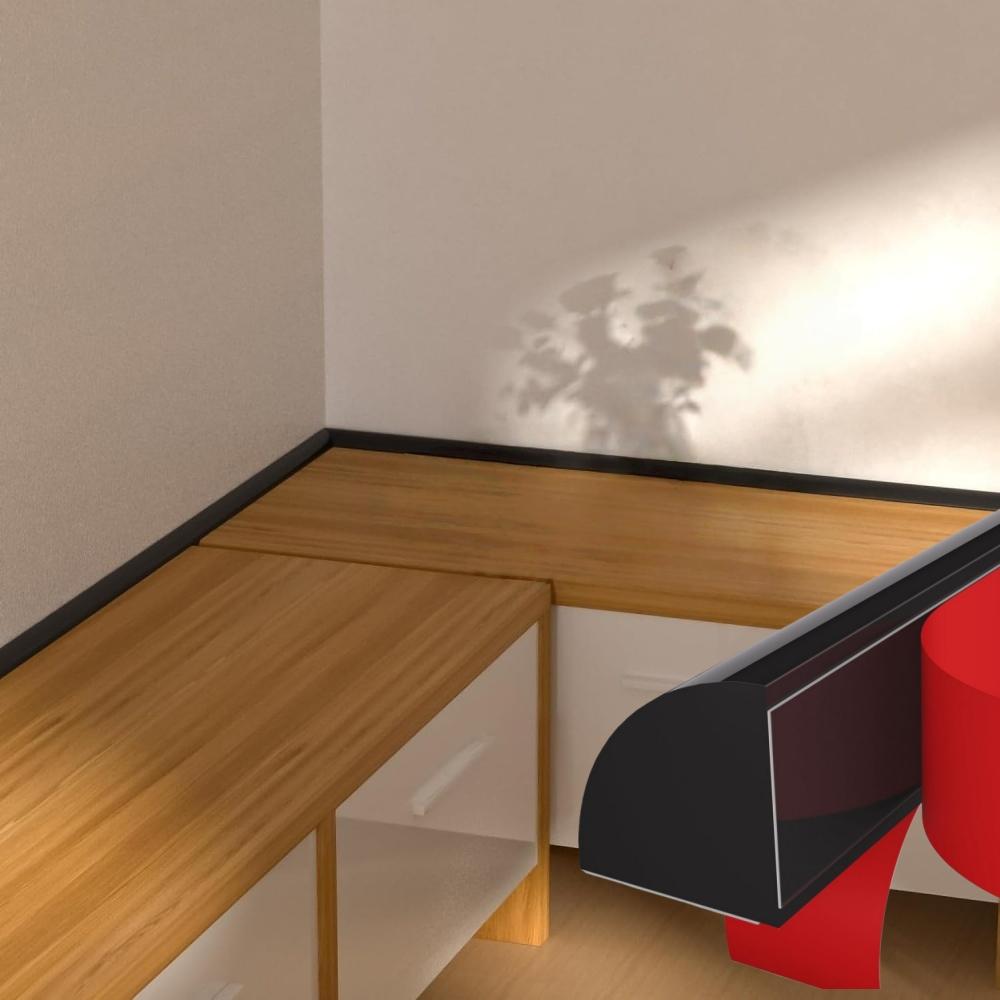 1PC 3meters/118.11in Self-adhesive Trim Wall Corner Strip Decorative Strip Molding Edge Decor Strip Floor Tiles Corner Strips