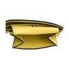 Coach Кошелек для монет 10 Логотипы брендов Печать Гладкая телячья кожа Кошелек Мини Мужской Лимонно-желтый лимонно-желтый