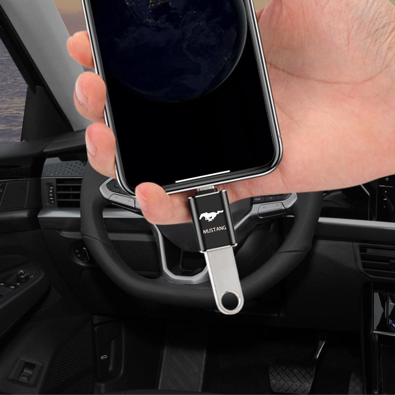 1 шт. Автомобильный USB Type C кабель-конвертер Адаптер для зарядки Автоаксессуары для Ford Mustang SHELBY GT 500 350 Кабриолет V Mach e Водонепроницаемый
