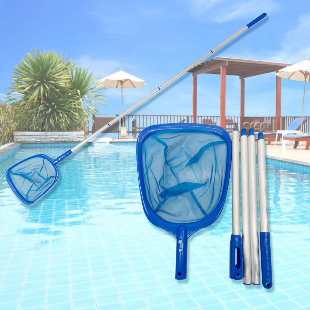 Durable Mesh Pool Cleaning Nets Lightweight Leaf Catcher Net Bag Telescopic Pond Net  Leaf Removal