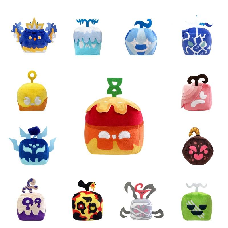 Милая плюшевая игрушка Blox Fruits высотой 15 см, мягкая и приятная на ощупь, набивная игрушка