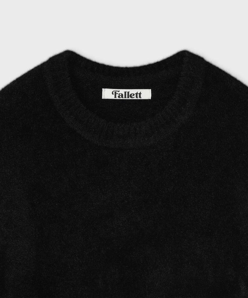 FALLETT Hairy Knit Warmer Set Black