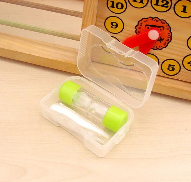 1pc Container Single Box and Set Options Small Lovely Portable Contact Lens Travel Eyewear Case Bag Box