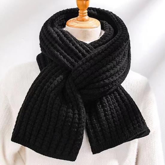 Yousheng Couple Winter Scarf Warm Thick Knitted Long Scarf Solid Color Soft Large Wrap Outdoor Indoor Cold Weather Neck Warmer
