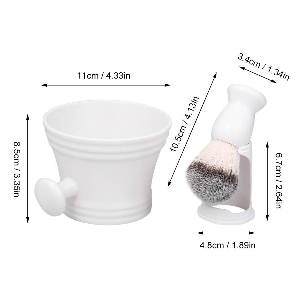 Shaving Kit for Men s Wet Shaving Brush Holder Stand Soap Bowl Mug Hair Beard Brush