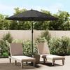 VidaXL Outdoor Parasol with Aluminum Pole, Patio Sunshade, Sun Shelter, Beach Parasol Garden Terrace, 47306