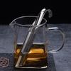 Tea Strainer Fine Mesh Heat-resistant with Hook Non-slip Percolating Portable Stainless Steel Pipe Shape Hanging