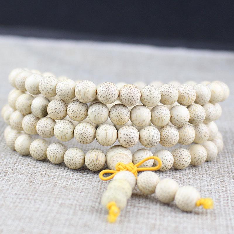 Золотой бамбуковый браслет со 108 бусинами, узор «рыба и икра», четки 6/8/10 мм для мужчин и женщин, деревянные аксессуары.