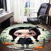 1pc Halloween, Wednesday Chair Carpet for Office Non-Slip,Machine Washable Rug for Office, Room - Holiday Decor - Machine Made yy251017232