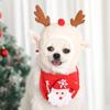 Christmas Pet Hat Cute Cat Dog Saliva Towel Cosplay Costume Dogs Clothes Pets Santa Bibs New Year Party Accessories