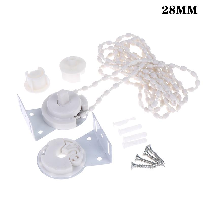 Roller Blind Fittings Kit Durable Replacement Parts with Beaded Chain Fixed Bracket for Rental Apartment Window Repair DIY Upgrade