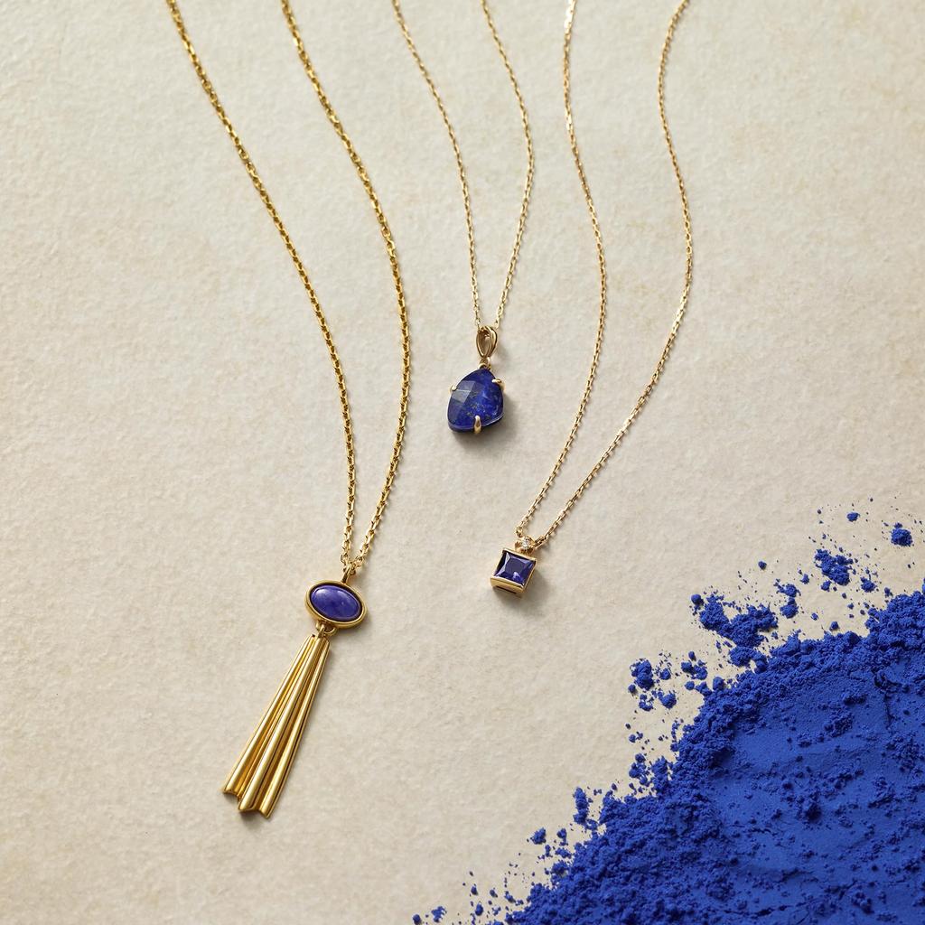 Vendome K18 Yellow Gold Iolite Necklace GGVN015140IO [Official] [VIH Aoyama]