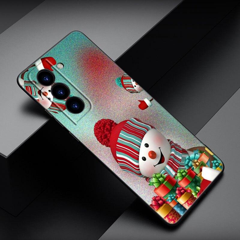 Чехол для телефона Merry Christmas для Samsung Galaxy S22 Pro S21 S20 FE Ultra S10 Lite S10 S10E S9 S8 Plus, мягкий черный чехол из ТПУ